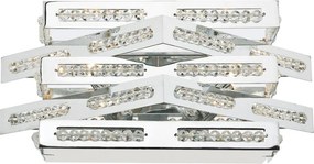 DAR LIGHTING CUB0950 CUBE Kristály Fali Lámpa Csiszolt króm G9 IP20