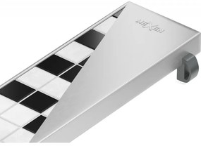 Mexen Flat M13 2 az 1-ben takaróelem vonalmenti lefolyóhoz 80 cm, inox - 1019080