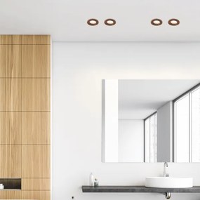 LED mennyezeti lámpa WOODY SPOT LED/5,5W/230V 4000K cseresznye Ø10 cm