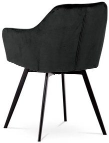 Fekete Bársony Étkezőszék. DCH-425 BK4