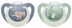 Baba cumi  NUK First Choice Night 6-18m 2 db Hippo/Koala, vel. 6-18 m
