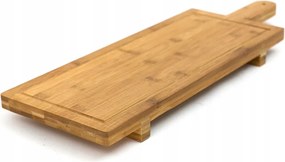 Snack Tálaló Deszka 60cm Bambusz Snack Patera Lábakon