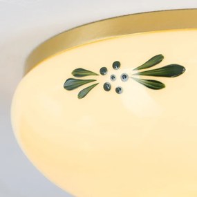 Orion DL 7-672 - Mennyezeti lámpa LANDHAUS 1xE27/60W/230V átm. 21 cm réz/bézs