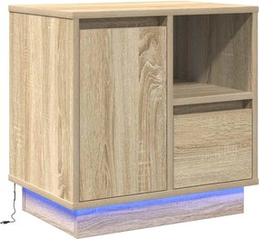 vidaXL Éjjeliszekrény fiókkal Sonoma tölgy 50 x 34,5 x 50 cm Faanyag