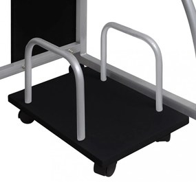fekete szerelt fa számítógépasztal 110 x 52 x 88,5 cm
