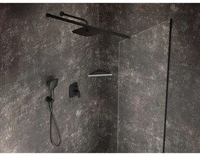 Ravak X07P569 - Fekete, nyomógombos kézi zuhany