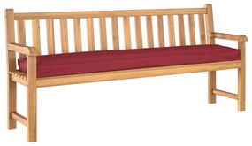 Pallet Párnák padra 2 db Burgundi vörös 200x40x8 cm Oxford szövet