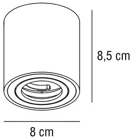 Nordlux - Spotlámpa SABONIS 1xGU10/40W/230V fehér