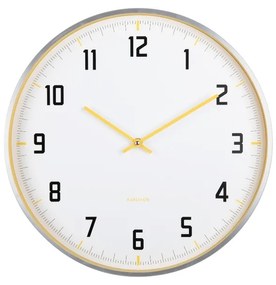 Karlsson 5969BY design falióra, sárga, átmérő 40cm