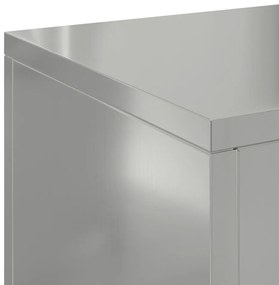 Kültéri növénytartók pillér 2 db 24x24x55 cm galvanizált acél