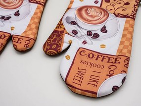 COFFEE FROTH barna 2 db-os kesztyűszett mágnessel