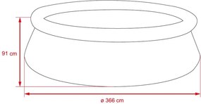 Planet Pool Quick Medence 3,66 x 0,91 m - Rattan