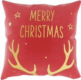 Ünnepi Díszpárnahuzat 45x45 CM Horn Piros-arany