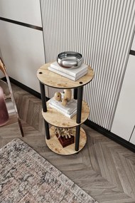 Bookcase könyvespolc, tölgy, 34 cm – 3-Tier