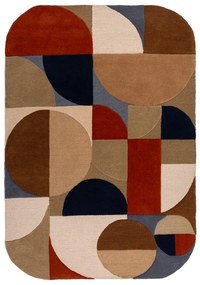 Terrakotta színű kézi szövésű gyapjú szőnyeg 160x230 cm Mia Arch – Flair Rugs
