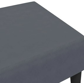 sötétszüke bársony lábzsámoly 77x55x31 cm