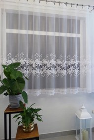 Mg Függöny jacquard 31153 Fehér 350x100cm készre varrt M
