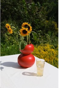 Piros kerámia váza (magasság 36 cm) Tuga – noo.ma