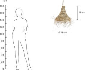 BOMAS eszpartófű lámpabúra 40cm