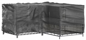 2 db L-alakú kerti bútorhuzat 16 fűzőlyukkal 215x215x90 cm