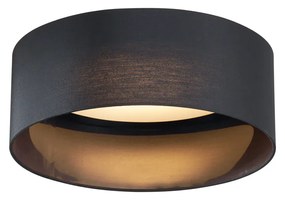 Modern mennyezeti lámpa fekete, átlátszó, 40 cm, LED-del, 3 lépésben dimmelhető - Sue