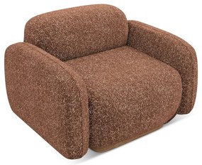 Narancssárga-barna fotel Ailani – Makamii