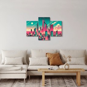 Kép – Nagyváros pop-art stílusban (90x60 cm)