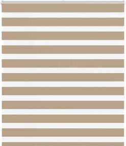 vidaXL zebrafüggönnyel homokbarna szövetszélesség 115,9 cm poliészter