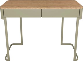 Elivo konzolasztal 110 cm fiókokkal, vázas - eukaliptusz / baltic dune tölgy