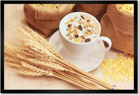 Poszterek keretben 60x40 Egészséges müzli reggeli