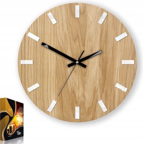 Óra Tölgy Simple Fehér&amp;Fekete klasszikus stílus