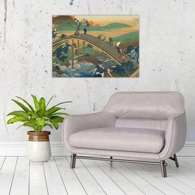 Kép - Katsushika Hokusai, Ariwara no Narihirafrom the series One Hundred, Poems Explained by the Nurse (Hyakunin isshu uba ga etoki), reprodukciók (70x50 cm)