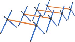 PawHut 4 részes agility készlet – állítható akadályok és hordtáska, hordozható edzőkészlet kistestű kutyáknak | Aosom