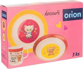 Kittens 3 db-os porcelán gyerek étkészlet - Orion