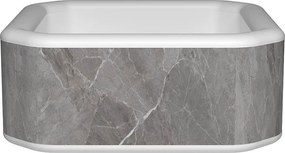 Avenli Bergen szürke márvány mintás felfújható pezsgőfürdő 170 × 170 × 70 cm, 760 liter