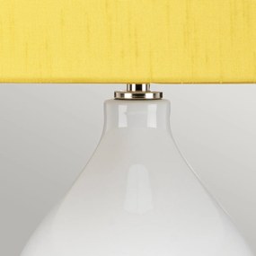 Elstead glamour klasszikus asztali lámpa isla polírozott nikkel sárga elsisla-pn-tl-yellow