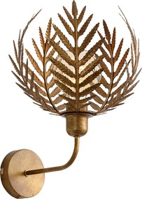 Vintage fali lámpa arany 26,5 cm - Botanica