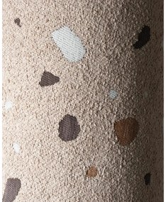 Világosbarna buklé-zsenília gyerek fotel Terrazzo Moon – Wigiwama