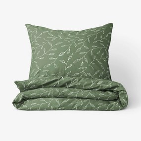 Goldea pamut ágyneműhuzat - tealevél mintás 150 x 200 és 50 x 60 cm