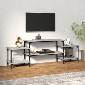 szürke sonoma színű szerelt fa TV-szekrény 157x35x52 cm