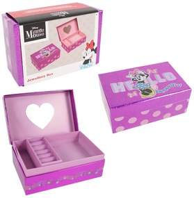 Gyermek ékszerdoboz tükörrel 18x12 cm - több kialakítás Termék színe: Minnie Mouse