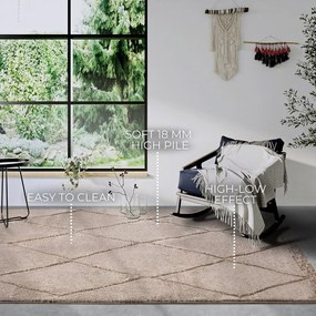 Bézs szőnyeg 80x120 cm Perrotin Beige – Elle Decoration