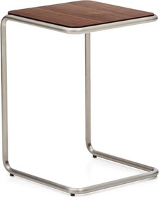 Tárolóasztal diófa dekorral 42x42 cm Tarsel – Kave Home