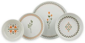 24 darabos színpompás porcelán étkészlet