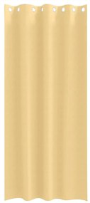 Függönyök függönyökkel 2 pcs Bézs 260x140cm Poliészter