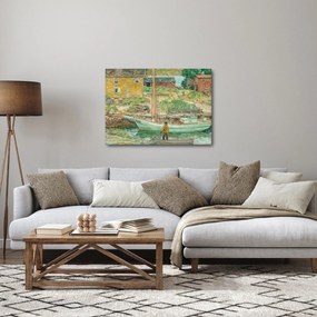 Kép - Childe Hassam, Oyster Sloop, Cos Cob, reprodukciók (70x50 cm)
