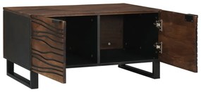 Dohányzóasztal - 80 x 50 x 40 cm, tömör fából és faforgácsból készült.