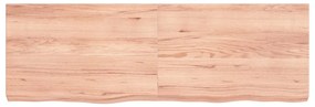 világosbarna kezelt tömör tölgyfa asztallap 120x40x(2-6) cm