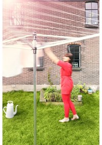 Ezüstszínű kerti ruhaszárító 40 m Topspinner – Brabantia