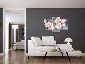 Kép - Virágok vázlata (90x60 cm)